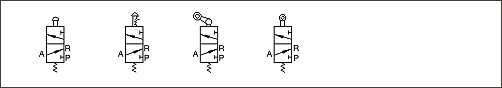 M3 Series Control Valve (3/2 way) Symbol