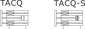 JIS Cylinder TACQ Series Guided style Symbol