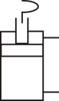 QDK Series Horizontal rotary clamp cylinder Symbol