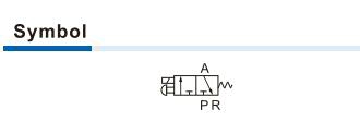 CPV10 Series Micro-solenoid Valve (3/2 way) Symbol