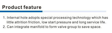 6A Series Air Valve (5/2, 5/3 way) Product Feature