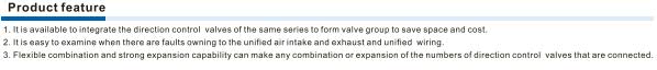 3V-manifold Valve Product Feature